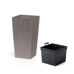 Kép 1/2 - Virágcserép 200 mm Mokka Rato square Prosperplast