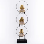 Kép 2/4 - Buddha figura aranyozott  fém 15x6x56,5cm