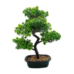 Kép 1/2 - Műnövény bonsai fa zöld 35 cm