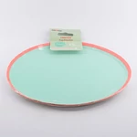 Kép 2/2 - Papír tányér narancs/menta 6db (21,5cm)
