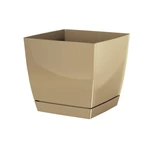 Kép 1/2 - Virágcserép 135x135x124 mm Tejeskávé COUBI Prosperplast