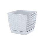 Kép 1/2 - Virágcserép 190 mm Fehér RATOLLA square Prosperplast