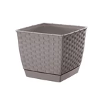 Kép 1/2 - Virágcserép 190 mm Mokka RATOLLA square Prosperplast
