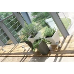 Kép 2/2 - Virágcserép 234 mm Kőszürke Lofly Square Prosperplast