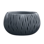 Kép 1/2 - Virágcserép 370 mm Antracit BOWL SANDY Prosperplast