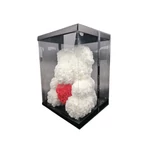 Kép 3/3 - Virágmaci fehér piros szívvel 36cm