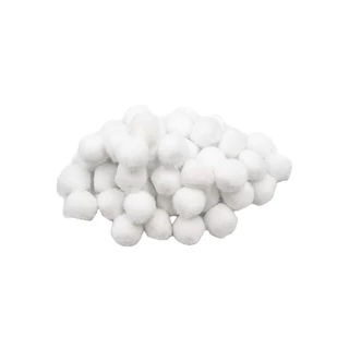 Fehér pompon 1,5cm 100db/cs