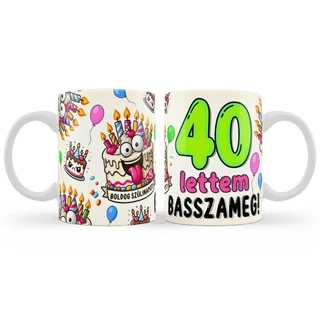 Bögre 3dl - 40 lettem basszameg 