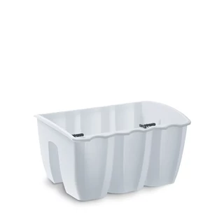 Virágcserép 393 x 201 mm Fehér CROWN Prosperplast