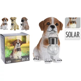 Solar kutya figura ülő több féle választható/ db 
