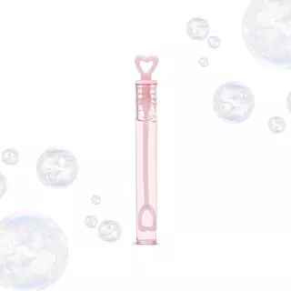 Esküvői buborékfújó szíves rózsaszín /db