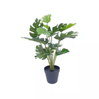 Élethű cserepes zöld műnövény 50 cm
