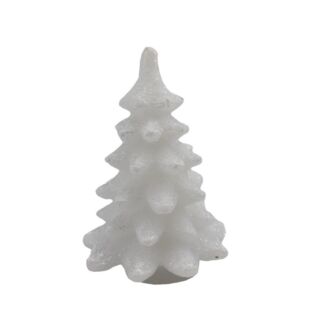 Adventi gyertya fenyőfa fehér 65x100mm