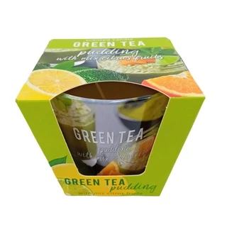 Bartek Green tea pudding illatos paraffin pohár 115 g