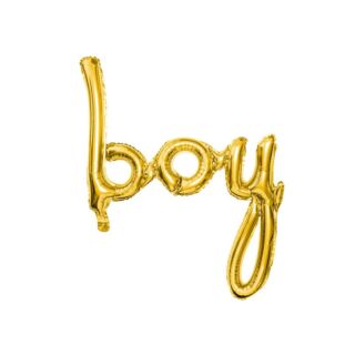 Boy feliratú héliumos lufi arany 63.5x74cm