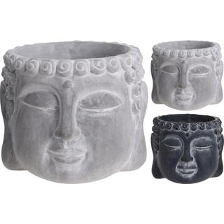 Buddha fej kaspó cement  2 színben II: