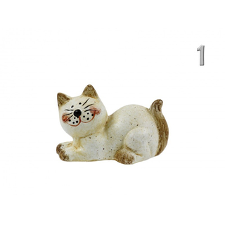 Cica figura fehér 10x6,5cm