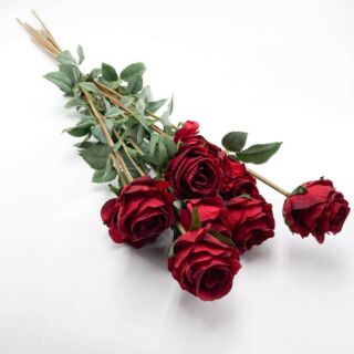 Csokor Rózsa 10 szál piros 78 cm