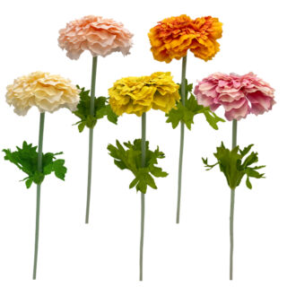 Élethű selyem szálas rézvirág 50cm több színben, választható