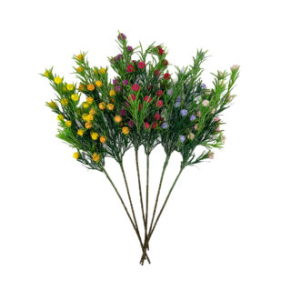 Élethű selyemvirág viburmum ág 6 féle színben 58cm
