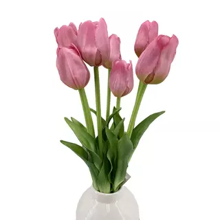 Élethű szálas gumi tulipán - Mályva