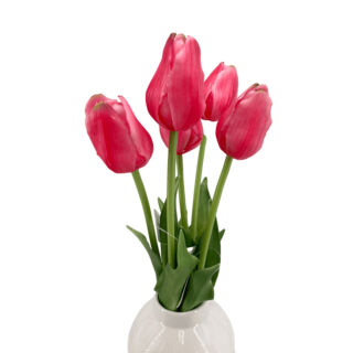 Élethű szálas gumi tulipán - Pink