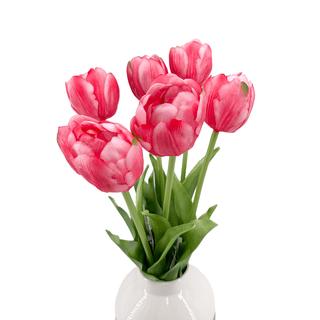 Élethű szálas gumitulipán - Dús szirmú -Pink