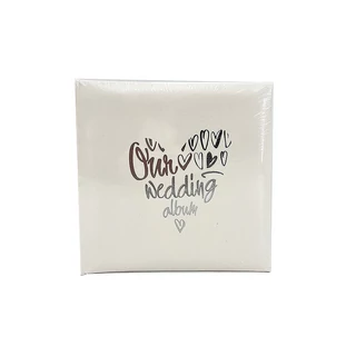 Fényképalbum bőrhatású esküvői  200db 15x10cm-es képhez