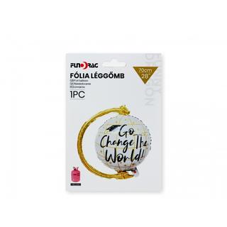 Fólia lufi ballagás Go Change the World 70cm