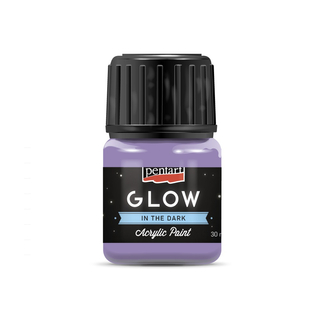 GLOW sötétben világító akrilfesték 30 ml lila