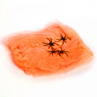 Halloween narancssárga pókháló pókkal 60gr