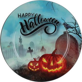 Halloween tányér 33 cm világos kék alapon