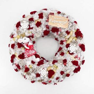 Karácsonyi - Egérkés kopogtató 25cm