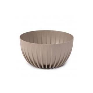 Kaspó "MIRA ECO"átm:23,6cm M:14cm, NATURAL WOOD 3,6L