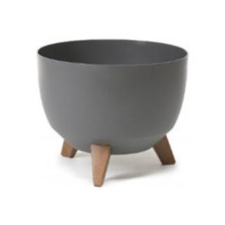 Kaspó "ROMA"átm:24,2cm M:15cm, ANTRACITE 5.1L