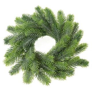 Koszorú selyemvirág fenyő 23cm zöld