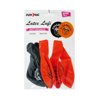 Latex lufi halloween 30cm 5db/csomag