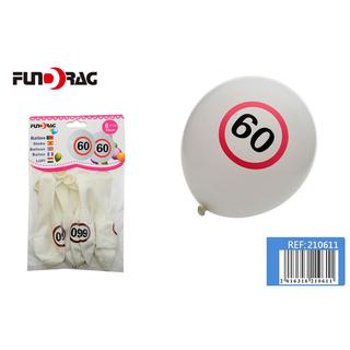 Lufi latex 6 db 30 cm fehér 60-as