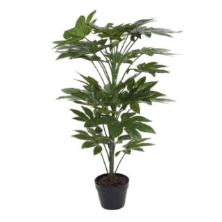 Növény PVC 90 cm fatsia japonica zöld