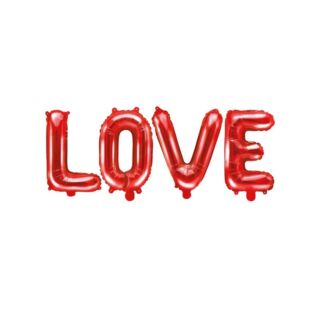 Piros Love lufi 140x35cm