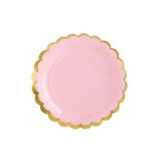 Rózsaszín tányér 6db/cs  18cm
