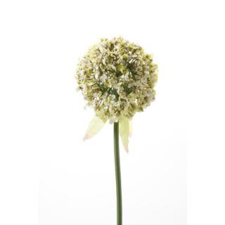 Selyem Allium/Díszhagyma/szálas, fehér,70 cm