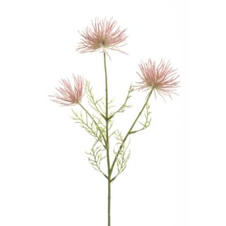 Selyem Anemone 3 virágos pink 65 cm