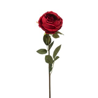 Selyem Rózsa szál, piros 65 cm