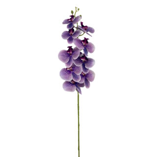 Selyemvirág hosszú szálas orchidea foltos lila108cm
