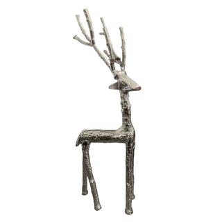 Szarvas kecses nickel/aluminium 16,5x15,5x45,7 ezüst