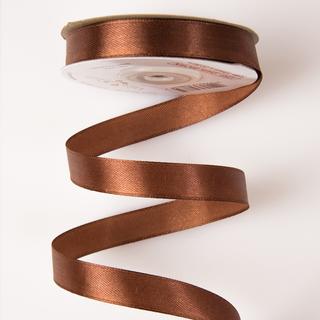 Szatén szalag 12mm x 22.86m - Sötétbarna