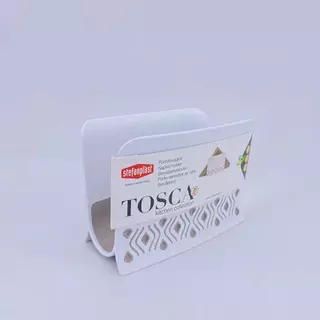 Tosca asztali szalvéta tartó 15x8x11cm krém