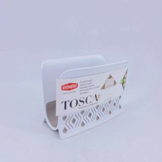 Tosca asztali szalvéta tartó 15x8x11cm krém