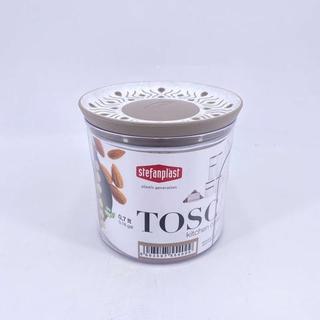 Tosca légmentes,kerek ételtároló doboz 0,7L krém